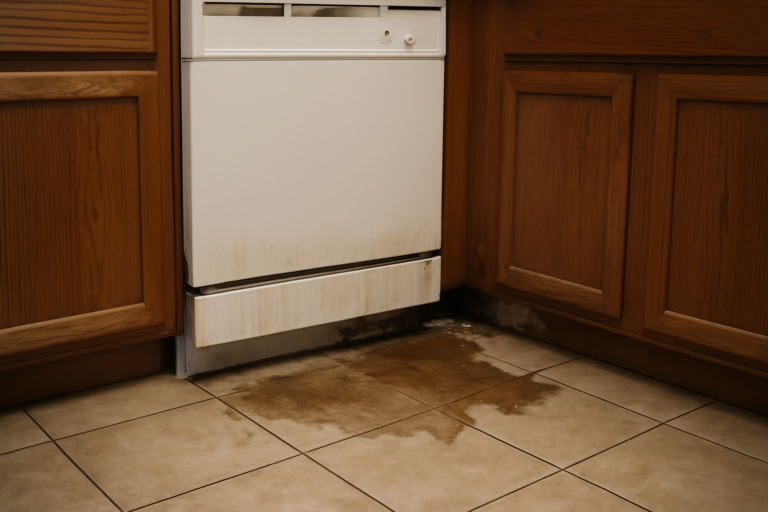 Dishwasher Leak Water Removal