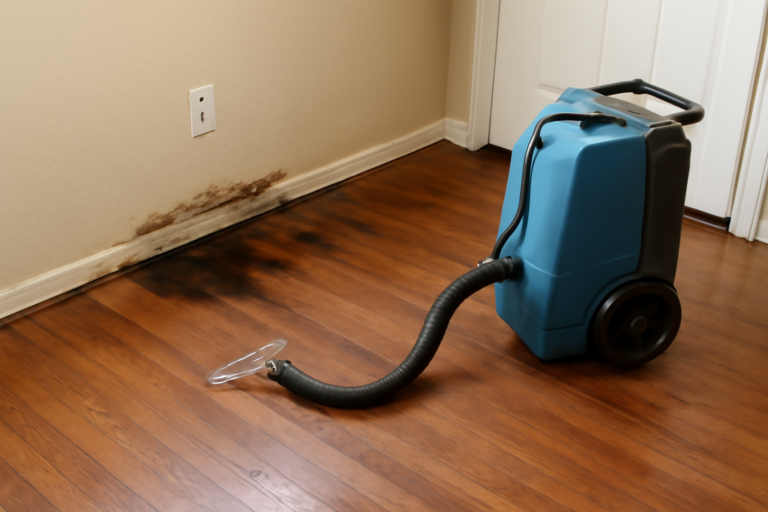 Hardwood Floor Water Extraction