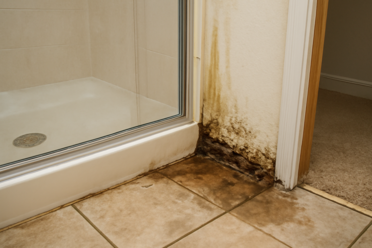 Shower Leak Water Removal
