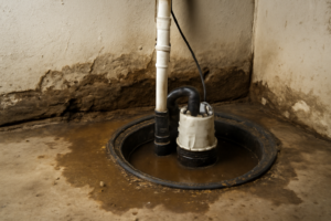 Sump Pump Overflow Water Removal