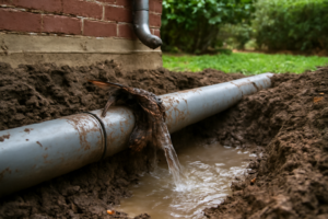 Tree Root Pipe Damage Water Removal